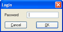 Picture of the login window.